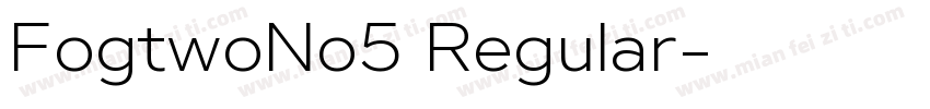 FogtwoNo5 Regular字体转换